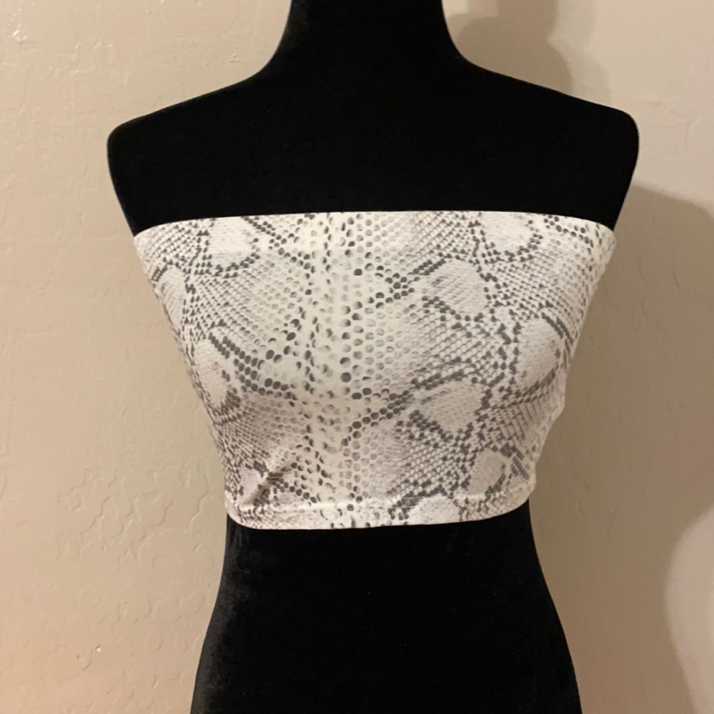 Snakeskin pattern bandeau